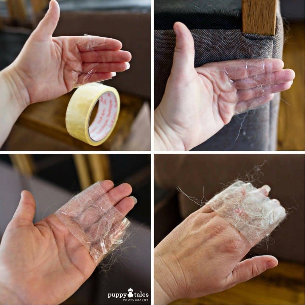 use sticky tape to keep your home tidy